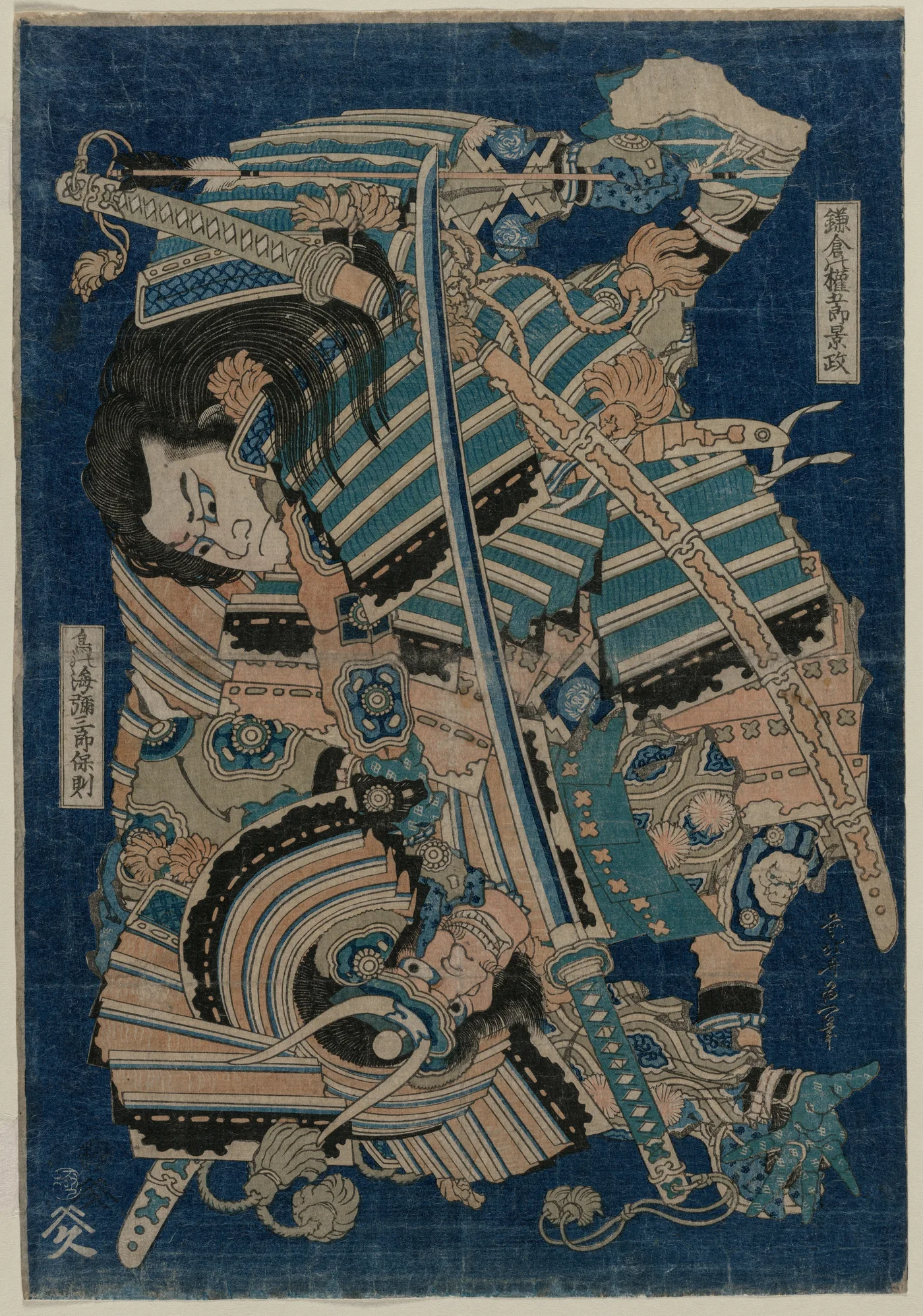 Kamakura no Gengoro Seizing Torinoumi Tasaburo, 1830